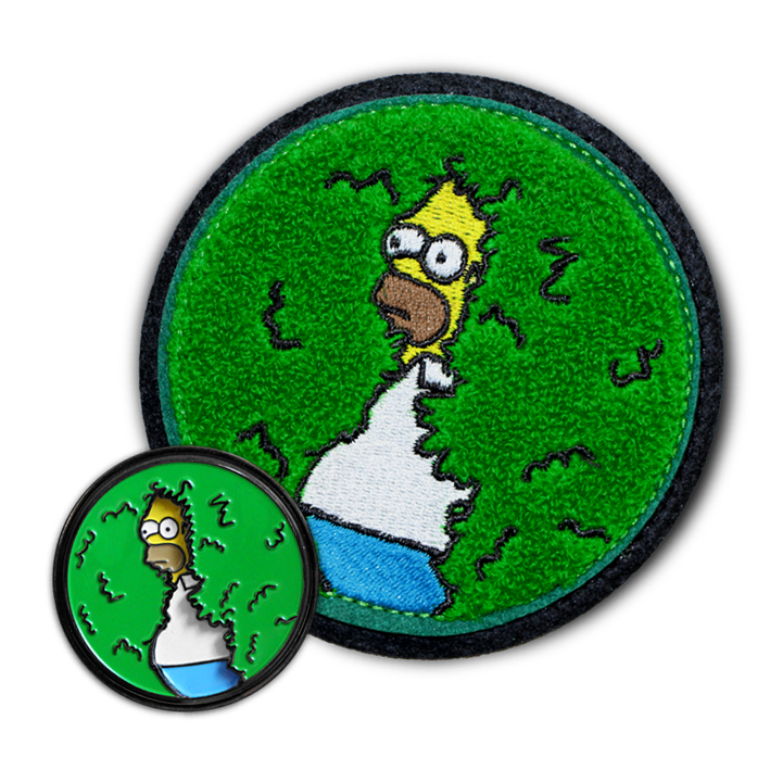 'DISAPPEARING HOMER' PATCH & PIN COMBO!