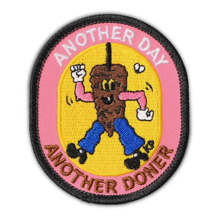 'ANOTHER DAY, ANOTHER DONER' PATCH - by Kyle Platts