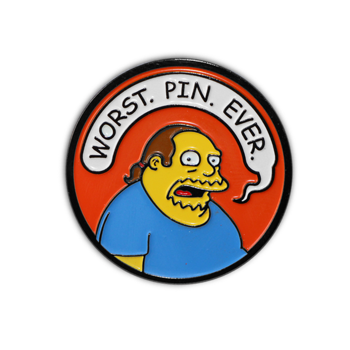 "WORST. PIN. EVER." ENAMEL PIN
