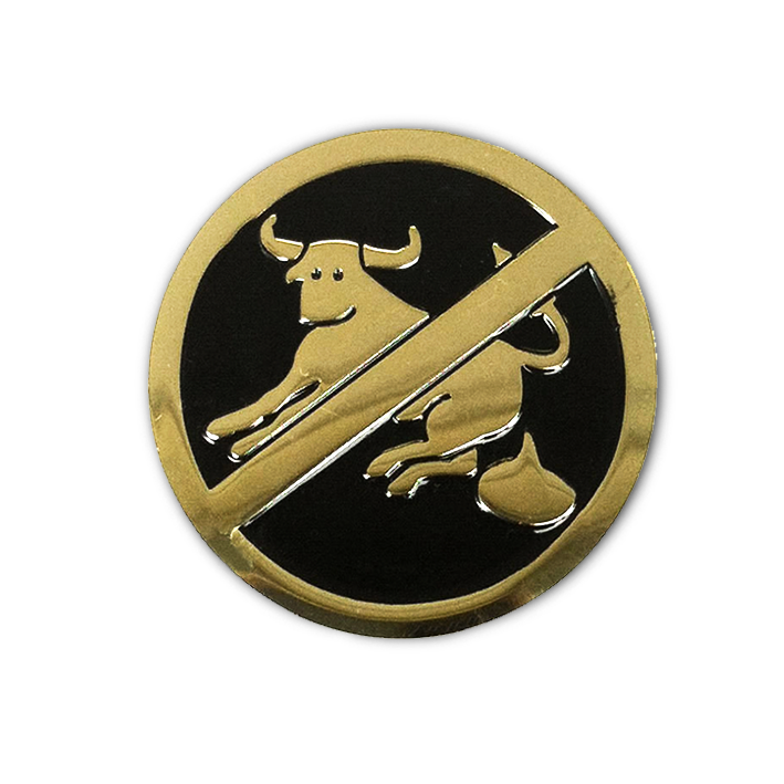 NO BULLSHIT ENAMEL PIN