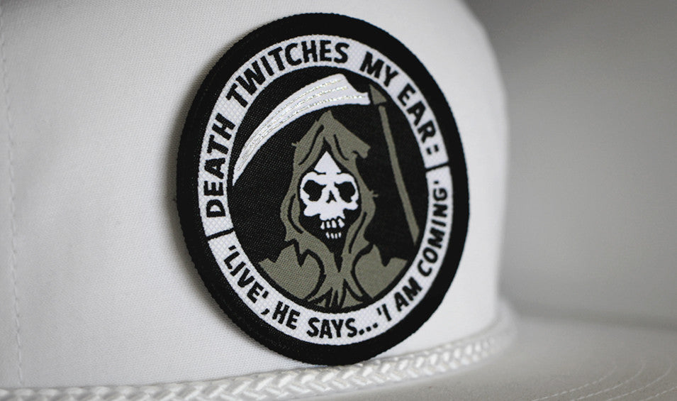 DEATH TWITCHES MY EAR - Woven Patch