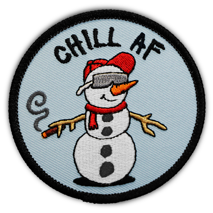 SNOW DUDE 'CHILL AF' PATCH
