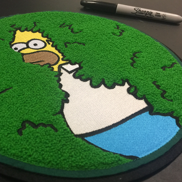 MEGA DISAPPEARING HOMER CHENILLE PATCH